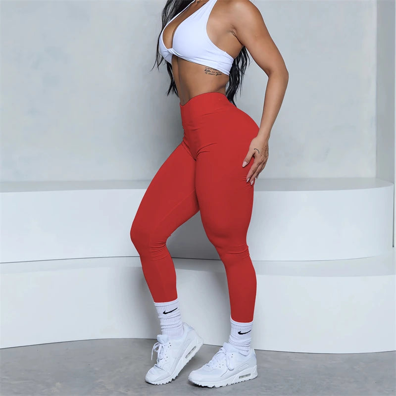 Low V-Back Scrunch Leggings