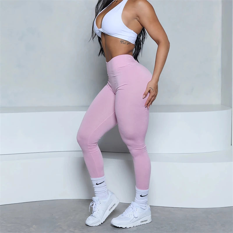 Low V-Back Scrunch Leggings